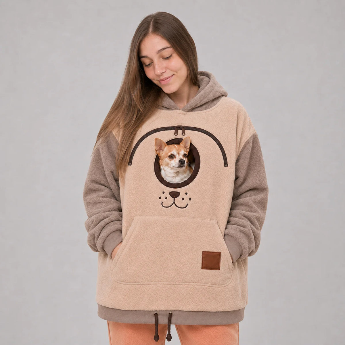 Dog Tote Carrier Hoodie