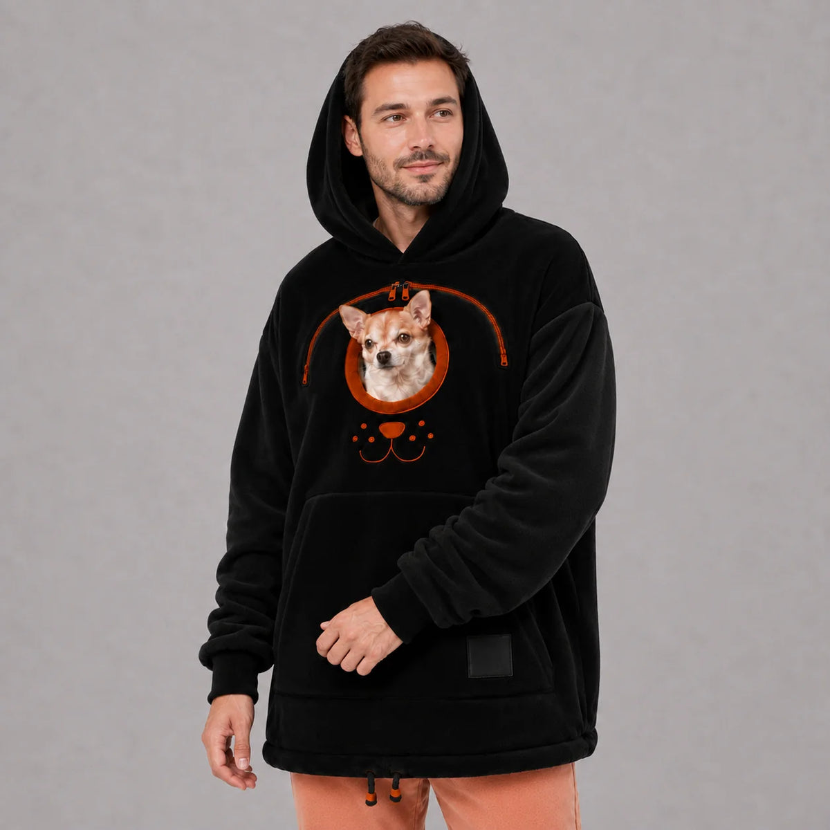 Dog Tote Carrier Hoodie